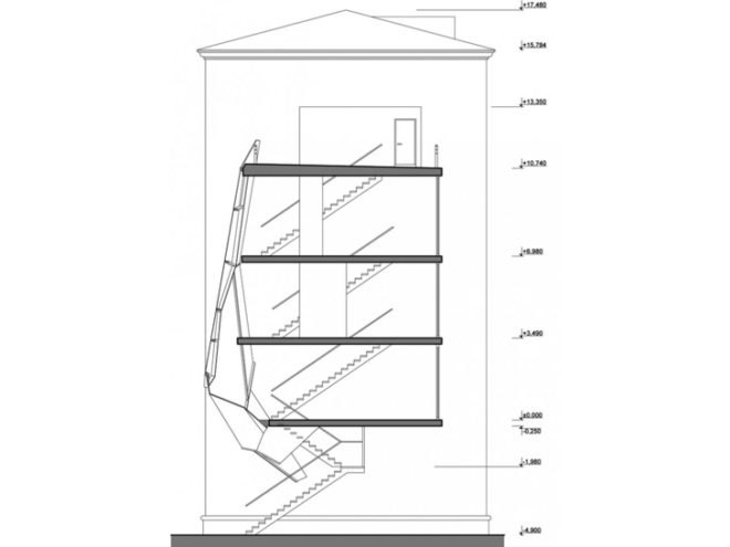 ARCH Moscow architectural biennale, Moscow, Russia, Za Bor Architects, Parasite Building, Repurposed Space, innovative office building