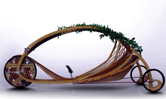 bamboo bike, bamboo car, bamboo vehicle, green car, green bike, green vehicle, eco bike, eco car, eco vehicle, bamboo bicycle, green transportation, eco transportation, sustainable transportation