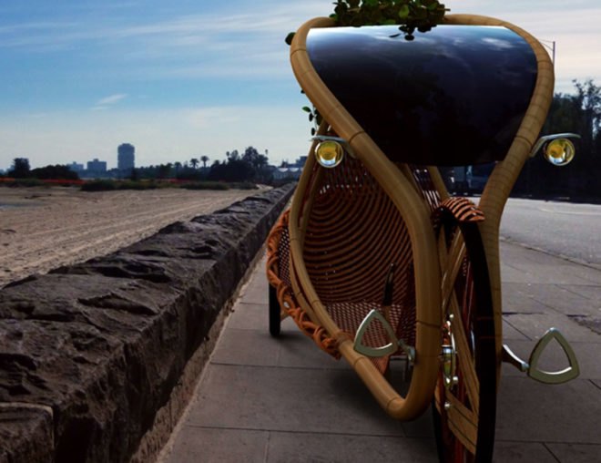 bamboo bike, bamboo car, bamboo vehicle, green car, green bike, green vehicle, eco bike, eco car, eco vehicle, bamboo bicycle, green transportation, eco transportation, sustainable transportation