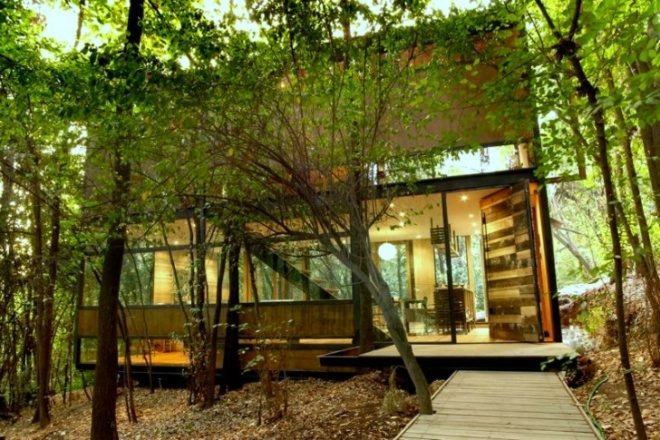 Apollo 11 House, Parra Edwards Arquitectos, chile, forest house, solar passive design, low impact design