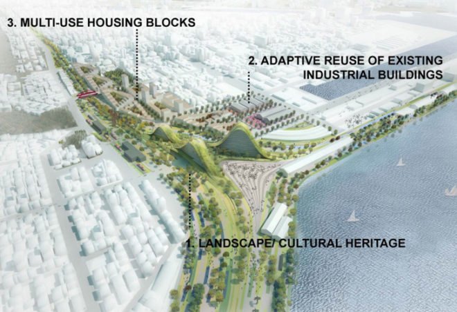 green design, eco design, sustainable design, De Architekten CIE, Jason Lee, Patrick Koschuch, Kaohsiung Port Station, Taiwan, Urban renewal, repurposed railway, energy efficient building, solar gain,