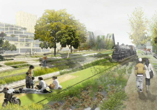 green design, eco design, sustainable design, De Architekten CIE, Jason Lee, Patrick Koschuch, Kaohsiung Port Station, Taiwan, Urban renewal, repurposed railway, energy efficient building, solar gain,