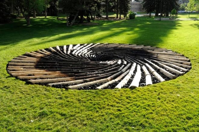 carbon sink, Chris Drury, eco art, mountain pine beetle, Art controversy, Powder River Basin, Wyoming Mining Association, coal industry, effects of caol, caol art, green art, University of Wyoming Art, Cowboys UW, Art protest,