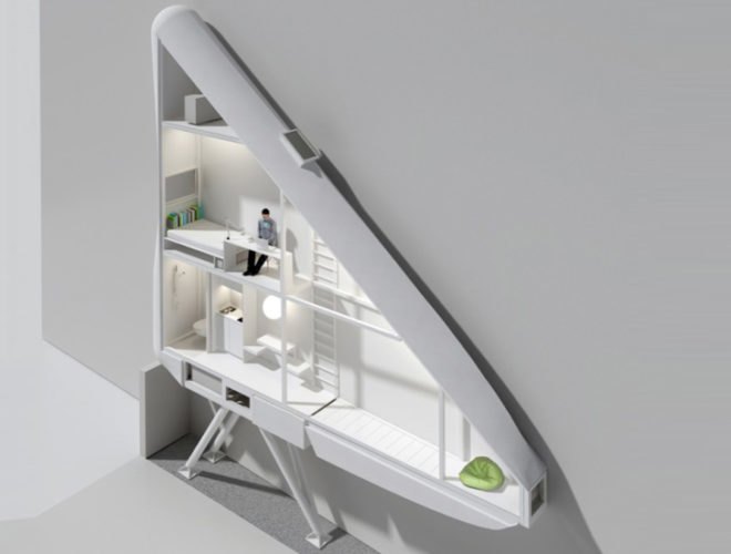 green design, eco design, sustainable design, hanging building, Centrala, narrowist building in Warsaw, Etger Keret