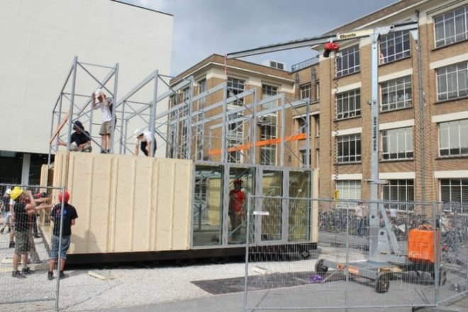 E-Cube, Ghent University, Solar Decathlon, solar home, prefab, passive house, 2011 solar decathlon