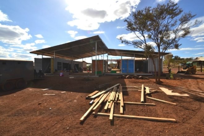 Early Childhood Learning Center, University of Melbourne, Gumala Development Corporation, humanitarian design, shipping containers, cargotecture, australia