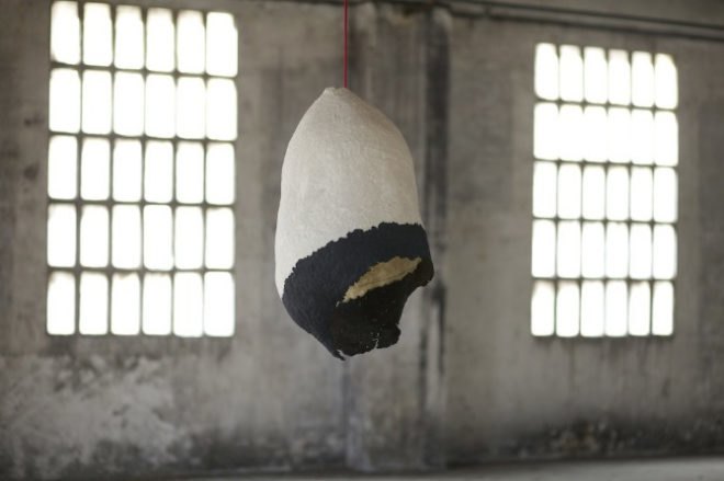 green design, eco design, sustainable design, Enrique Romero, recycled newspapers, recycled lamp, newspaper pulp lamp