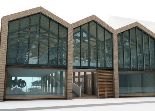 Fietsenpakhuis, Nunc Architecten, bike parking, bicycle warehouse, zaanstad, the netherlands,