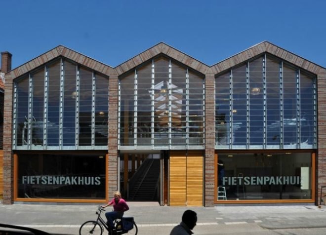 Fietsenpakhuis, Nunc Architecten, bike parking, bicycle warehouse, zaanstad, the netherlands,