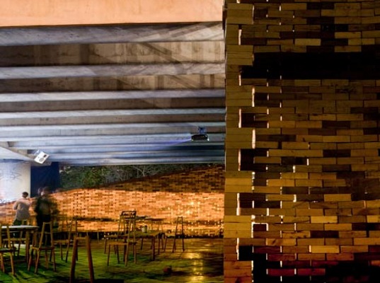 green design, sustainable design, eco design, temporary architecture, reclaimed materials, Assemble, Folly for a Flyover, London, non-profit organization,