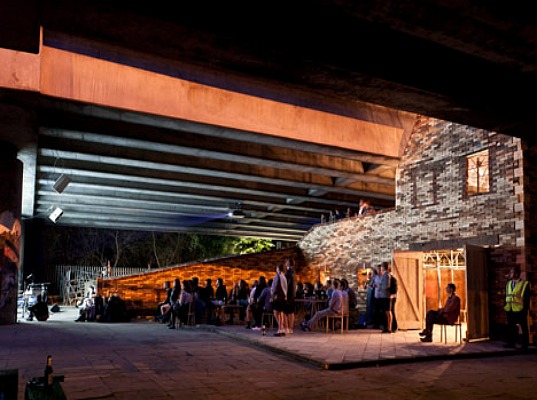 green design, sustainable design, eco design, temporary architecture, reclaimed materials, Assemble, Folly for a Flyover, London, non-profit organization,