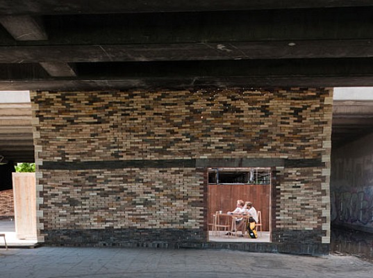 green design, sustainable design, eco design, temporary architecture, reclaimed materials, Assemble, Folly for a Flyover, London, non-profit organization,