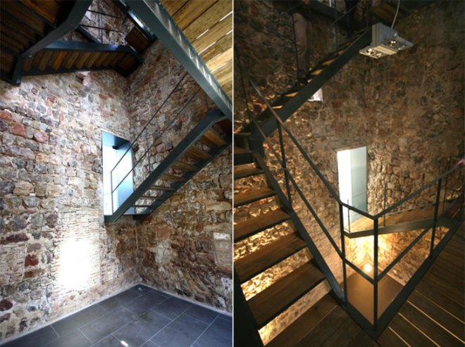 to.bo, green renovation, day lighting,century's old home conversion, eco renovation, glass floor, Converted Spanish Manor, defense tower, eco retrofit, green retrofit, spainish retrofit, spanish architecture