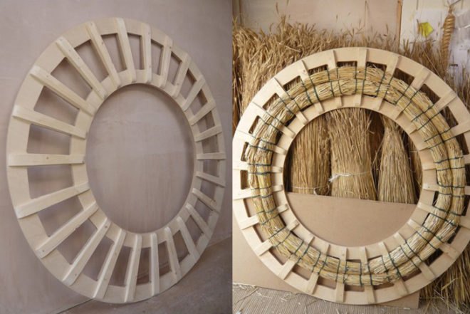 Recycling / Compost,Green Products,Green Materials,Green Lighting,green furniture,Botanical,straw bench,british crafts,scandinavian design,biodegradable materials,briish countryside