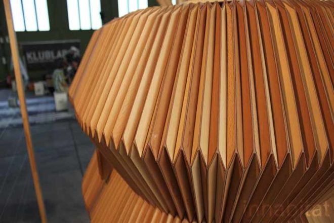 , green lighting, wood lamps, lighting fixtures, eco lighting fixtures, green lamps, pendant lamps, wood pendant lamps, miss maple lamp, accordion lamp