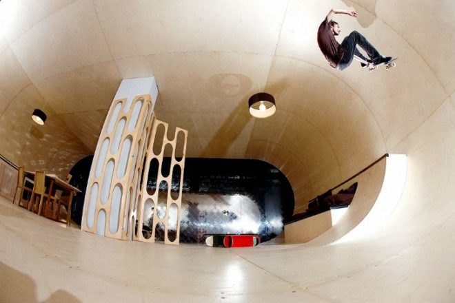 PAS House, Air Architecture, Pierre Andre Senizergues, skateboarding, skate house, fracois perrin, eco home,