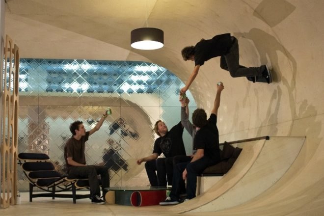 PAS House, Air Architecture, Pierre Andre Senizergues, skateboarding, skate house, fracois perrin, eco home,
