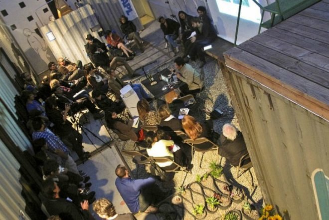 The Periscope Project, cargotecture, shipping containers, gallery space, exhibition space, art studios, san diego
