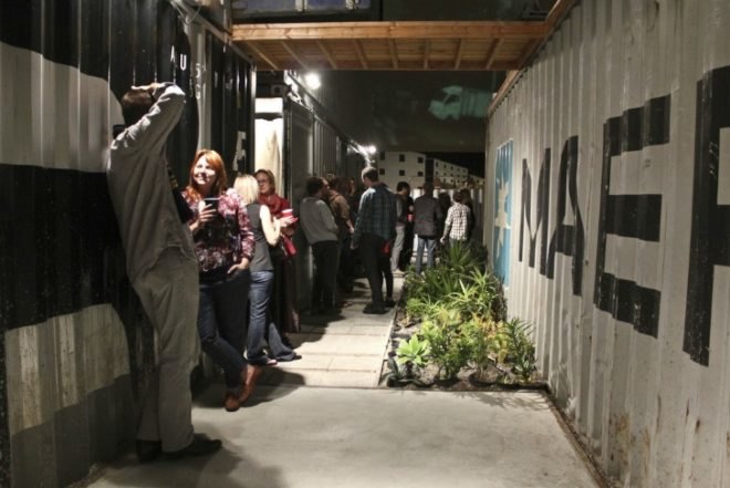 The Periscope Project, cargotecture, shipping containers, gallery space, exhibition space, art studios, san diego