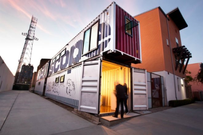 The Periscope Project, cargotecture, shipping containers, gallery space, exhibition space, art studios, san diego