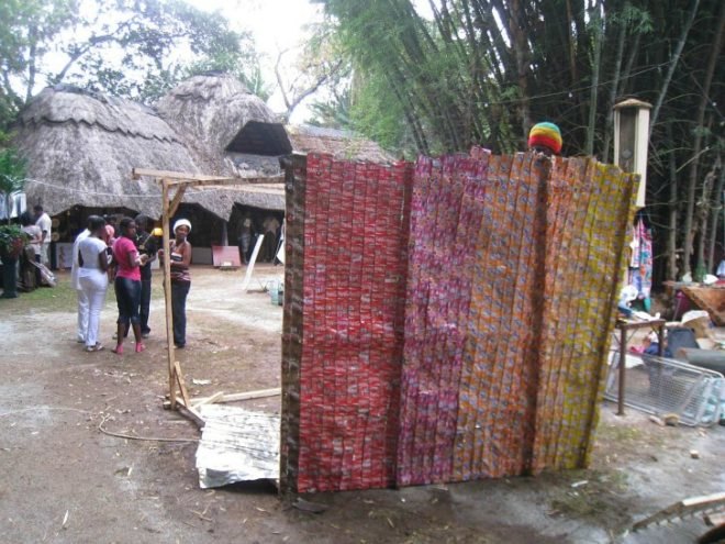 Recycled Bottle Shades, Heath Nash, recycled bottles, shade structures, found materials, recycled materials