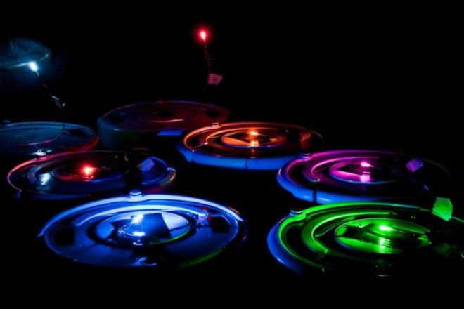 Roomba LED Light Art, Roomba, led lights, eco art, robot art, light painting, robot vacuum