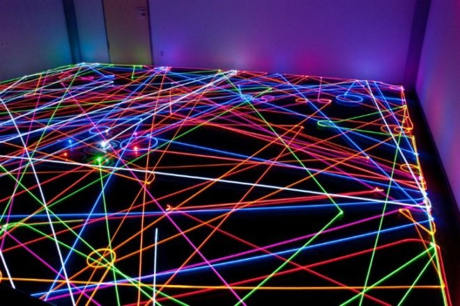 Roomba LED Light Art, Roomba, led lights, eco art, robot art, light painting, robot vacuum