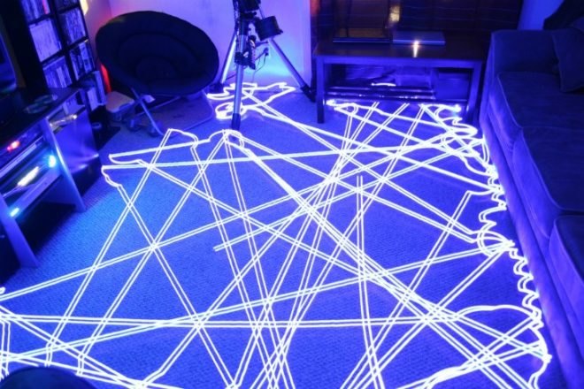 Roomba LED Light Art, Roomba, led lights, eco art, robot art, light painting, robot vacuum