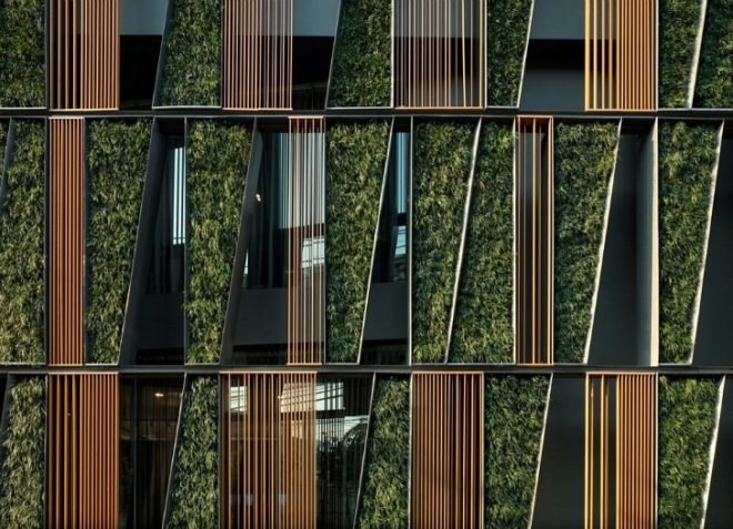 vertical garden, green wall, green building, Sansiri Vertical Living Gallery, eco-design, sustainable design, green design, Thailand, Wison Tungthunya, tokyo dwarf, urban living