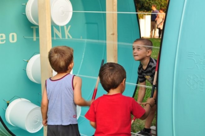 Stereotank, Marcelo Ertorteguy, Sara Valente, recycled materials, musical instrument, zooart festival