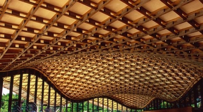 The Savill Building, Glenn Howells, gridshell roof, visitor center, windsor great park, sustainable wood