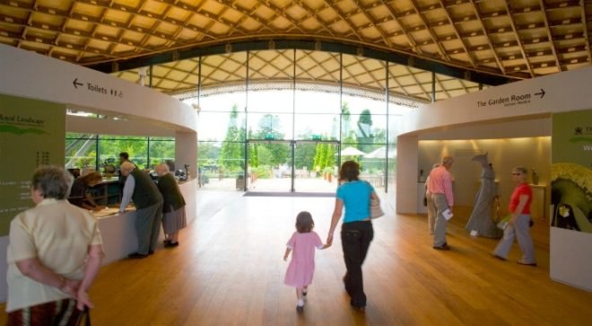 The Savill Building, Glenn Howells, gridshell roof, visitor center, windsor great park, sustainable wood