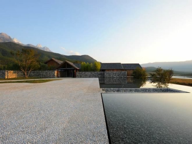 The Water House, Lixiaodong Atelier, lijiang, china, local materials, eco residence, stone house