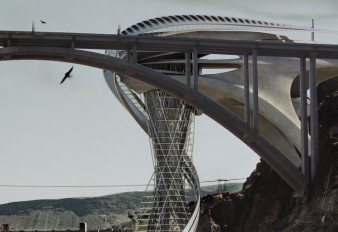 Vertical Strip, Stephan Sobl, upside down skyscraper, parasitic architecture, casino, colorado river