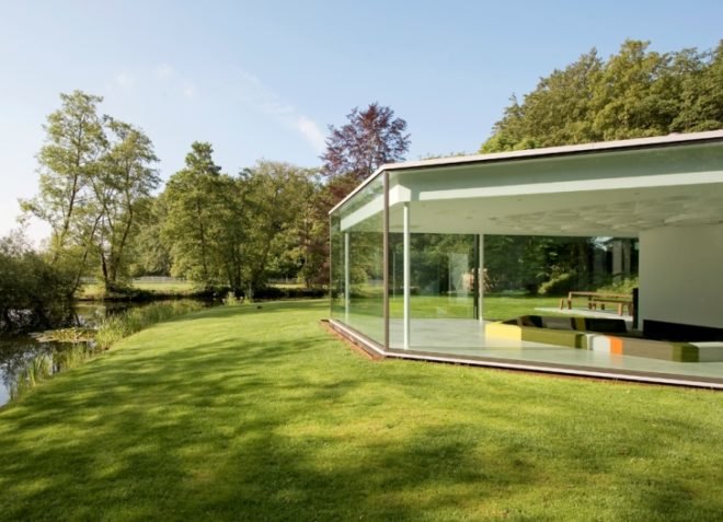 natural lighting, solar heating, underfloor heating, natural ventilation, passive design, green design, sustainable design, LED lighting, green lighting, bamboo floors, Dick van Gameren Architecten, The Netherlands, Villa 4.0, skylights, Hilversum