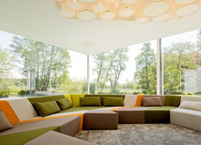 natural lighting, solar heating, underfloor heating, natural ventilation, passive design, green design, sustainable design, LED lighting, green lighting, bamboo floors, Dick van Gameren Architecten, The Netherlands, Villa 4.0, skylights, Hilversum