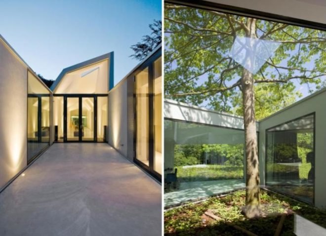 natural lighting, solar heating, underfloor heating, natural ventilation, passive design, green design, sustainable design, LED lighting, green lighting, bamboo floors, Dick van Gameren Architecten, The Netherlands, Villa 4.0, skylights, Hilversum
