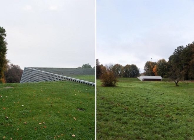 green roof, green building, basel, Berrel Berrel Krautler, eco-design, sustainable design, green design, switzerland, water reservoir, urban park, renovation, infrastructure