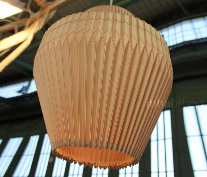, green lighting, wood lamps, lighting fixtures, eco lighting fixtures, green lamps, pendant lamps, wood pendant lamps, miss maple lamp, accordion lamp