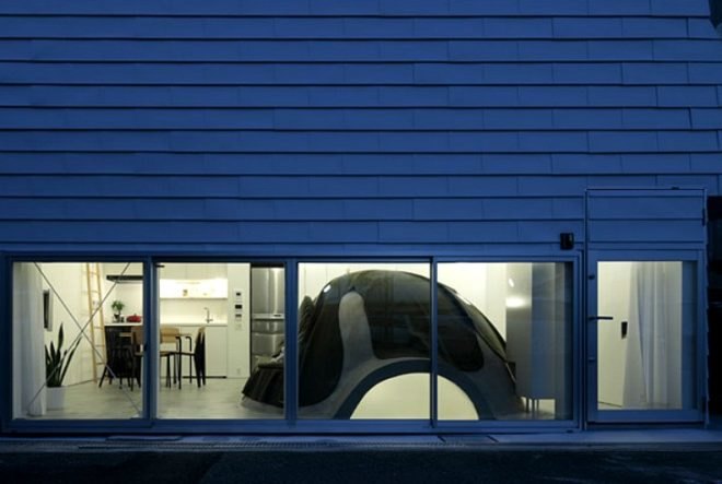 Ground and Above Roof House, SPACESPACE, bunker bathroom, osaka, japan, eco residence, solar passive design