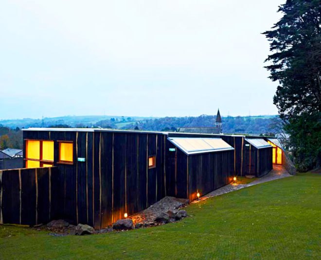 Sustainable Building,Renewable Energy,Landscape Architecture,green roof,Green Materials,green Interiors,Design for Health,Botanical,Architecture,local materials, riba awards 2011, british design,British Designer,sedum roof,photovoltaic panels,