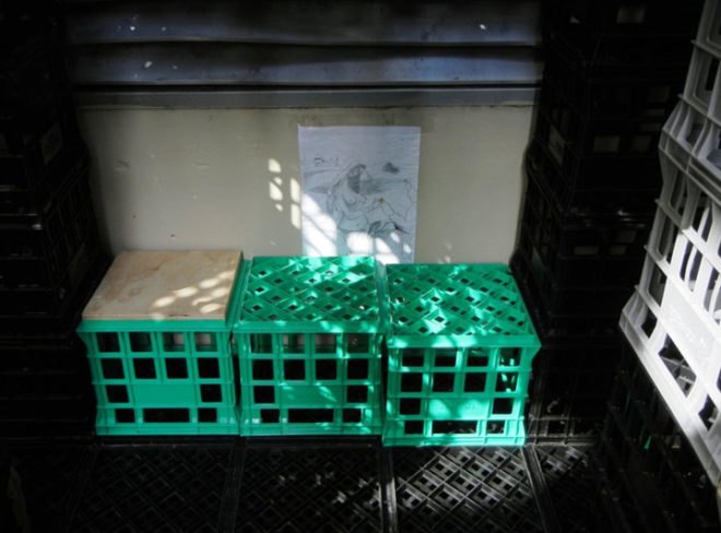 cityleaks, city leaks, urban playground, temporary pavilion,eco architecture, play mo, playmobile, green design, urban design, playmobil, eco design, milk crates, recycled crates, crate architecture, sustainable design