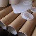 Cardboard creations, cardboard furniture, green furniture, green chairs, sustainable furniture, recyclable cardboard tubes, FanTubes, Paola Argine, Cristina Alzati, Double-ei, cardboard tube furniture
