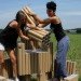 Cardboard creations, cardboard furniture, green furniture, green chairs, sustainable furniture, recyclable cardboard tubes, FanTubes, Paola Argine, Cristina Alzati, Double-ei, cardboard tube furniture