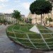 land art, optical illusion, François Abélanet, 'qui croire,' Paris City Hall, 3D sphere, green design, eco-design, sustainable design, environmental art,
