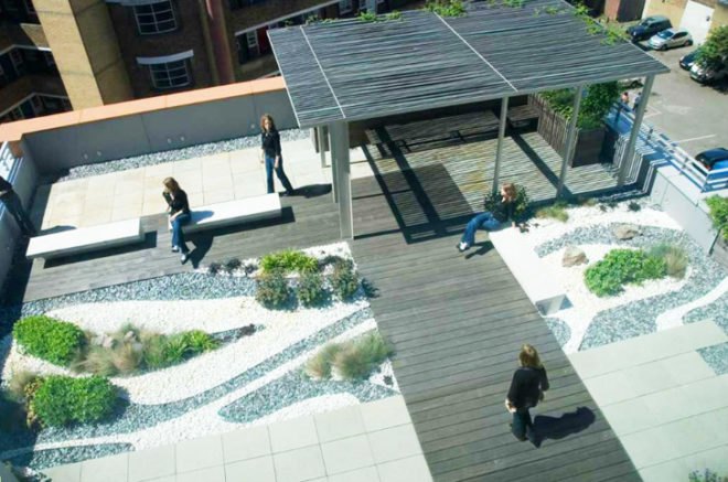 roof garden, green roof, planted roof, gillespies, london green roof, paddington walk, paddington, green design, eco design, sustainable design, green architecture, eco architecture