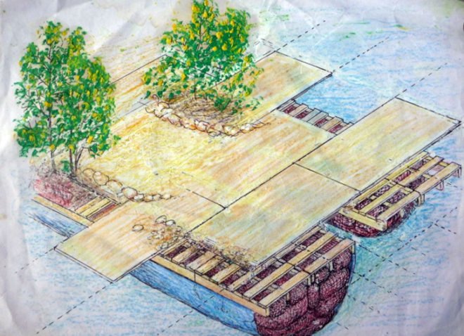 green design, eco design, sustainable design, Scott Mader, Rishi Sowa, Joysxee, garbage island, eco-island, wave powered washing machine, solar panels, solar power, man-made island, Isla Mujeres, floating island, artificial island, plastic bottles