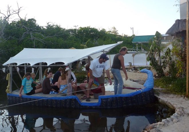 green design, eco design, sustainable design, Scott Mader, Rishi Sowa, Joysxee, garbage island, eco-island, wave powered washing machine, solar panels, solar power, man-made island, Isla Mujeres, floating island, artificial island, plastic bottles
