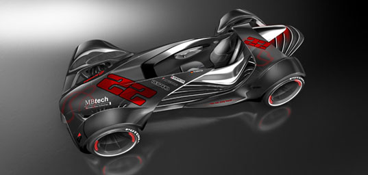 Marco Sweston, Touch Effect, concept car, concept car muscles, electric vehicle, electric car, green transportation, alternative transportation, green automotive design, green race car, track racer