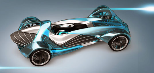 Marco Sweston, Touch Effect, concept car, concept car muscles, electric vehicle, electric car, green transportation, alternative transportation, green automotive design, green race car, track racer